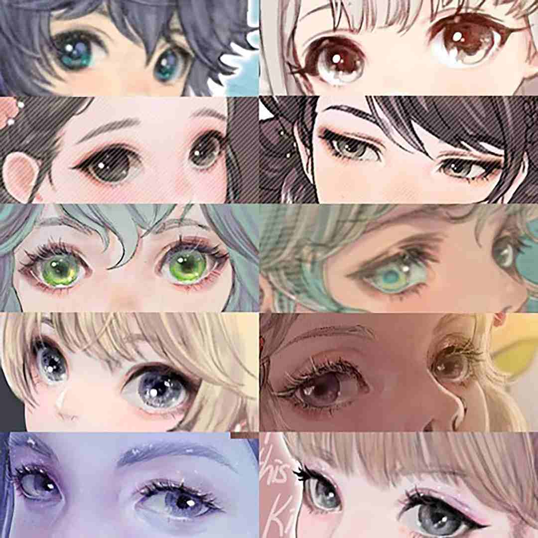 Hướng dẫn tô mắt anime bằng chì màu  Drawing eyes anime  YouTube