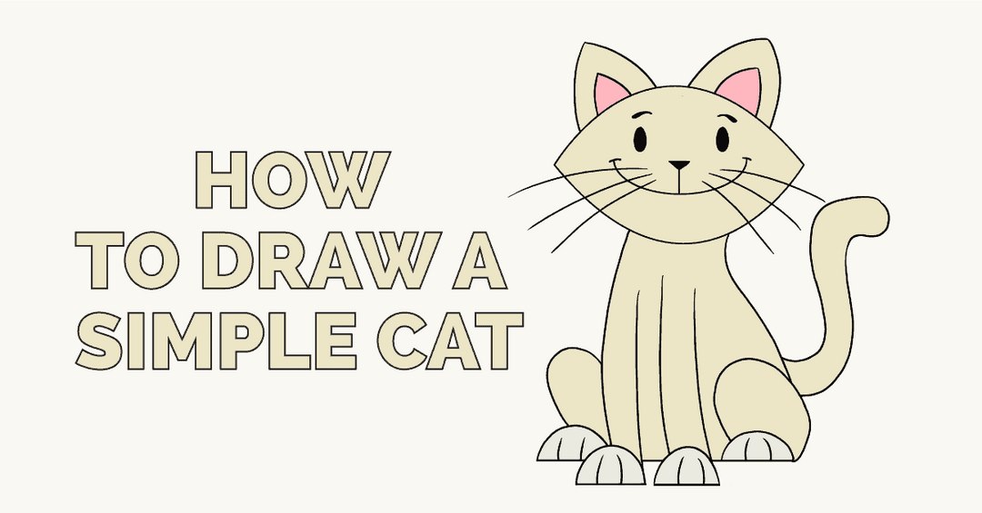 Hướng dẫn vẽ con mèo với 6 bước đơn giảnai cũng làm được
