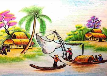 Cần xác định bố cục khi vẽ tranh phong cảnh