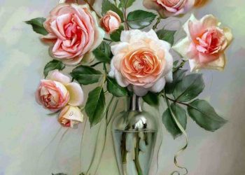 Cách vẽ hoa hồng 3d siêu đẹp