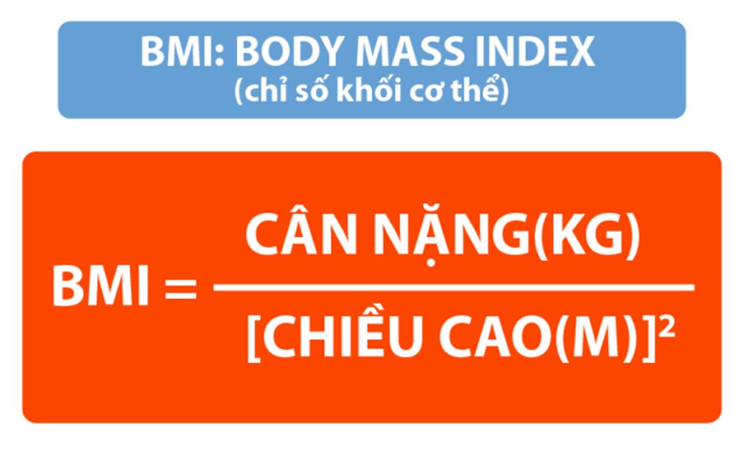 Công thức tính chỉ số BMI và ví dụ
