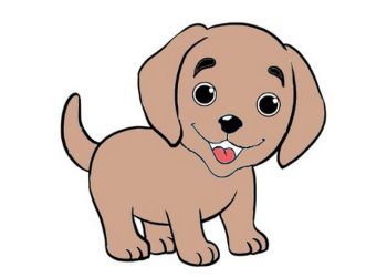 Dạy bé vẽ con chó con đáng yêu