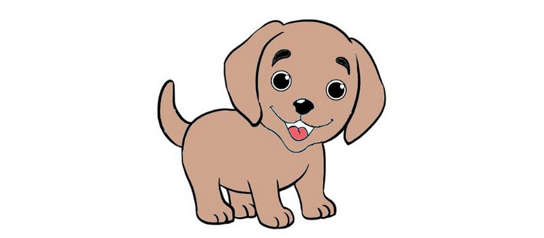 Học cách vẽ chó đơn giản với ảnh chó vẽ dễ thương và đáng yêu