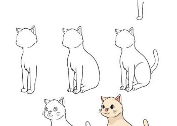 Cách vẽ con mèo đơn giản